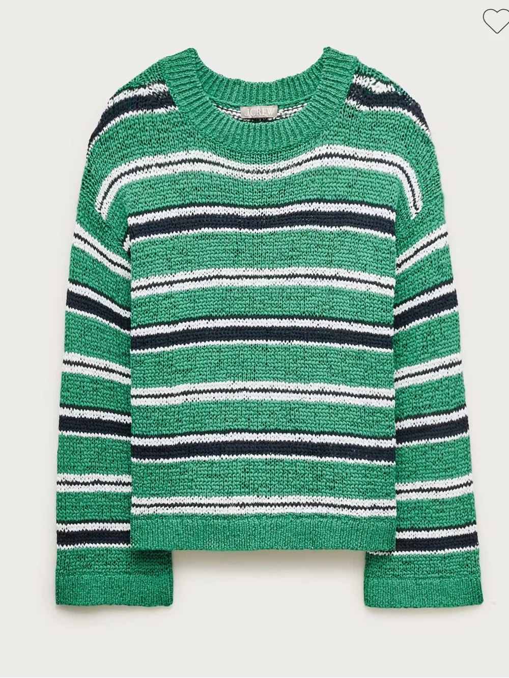J. Crew Montauk pullover sweater in multicolor stripe